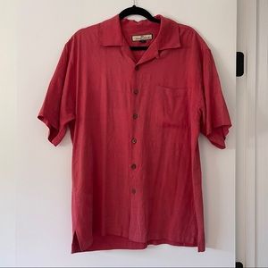 Oversized 100% Silk Short Sleeve Shirt from Tommy Bahama